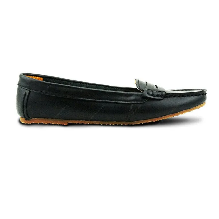 Leather Moccasin Soft Black