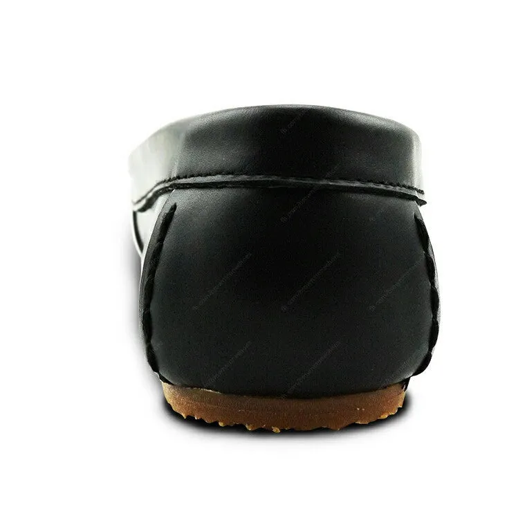 Leather Moccasin Soft Black