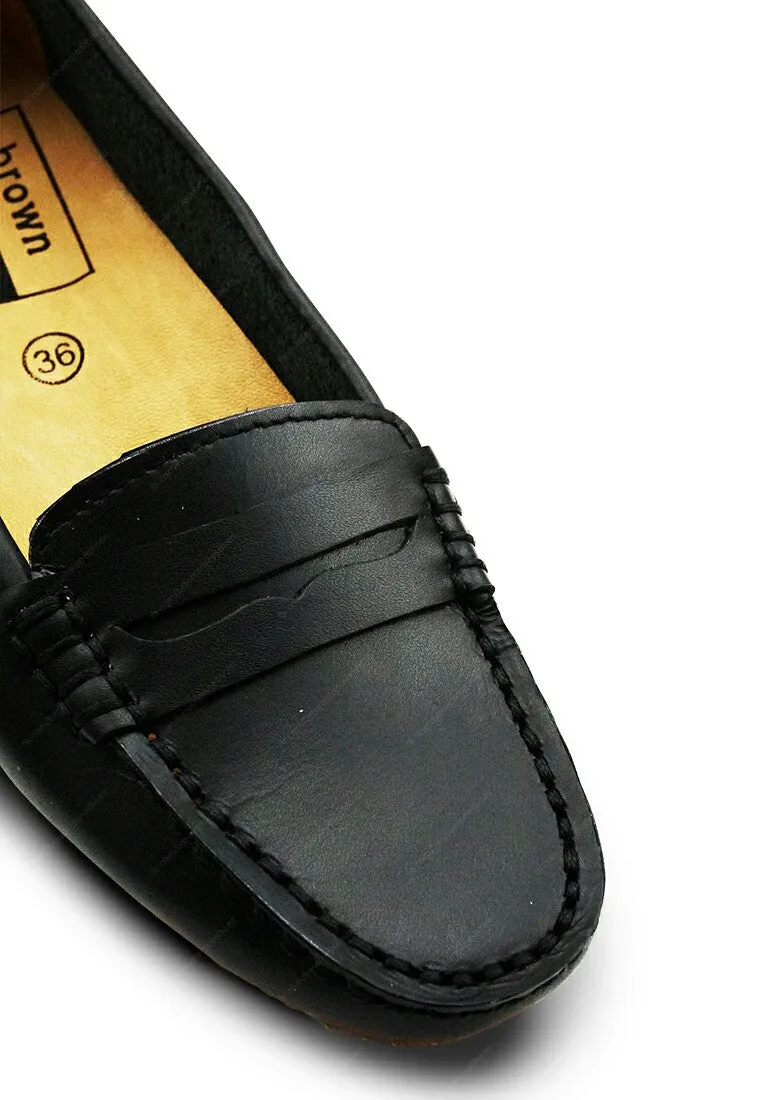 Leather Moccasin Soft Black