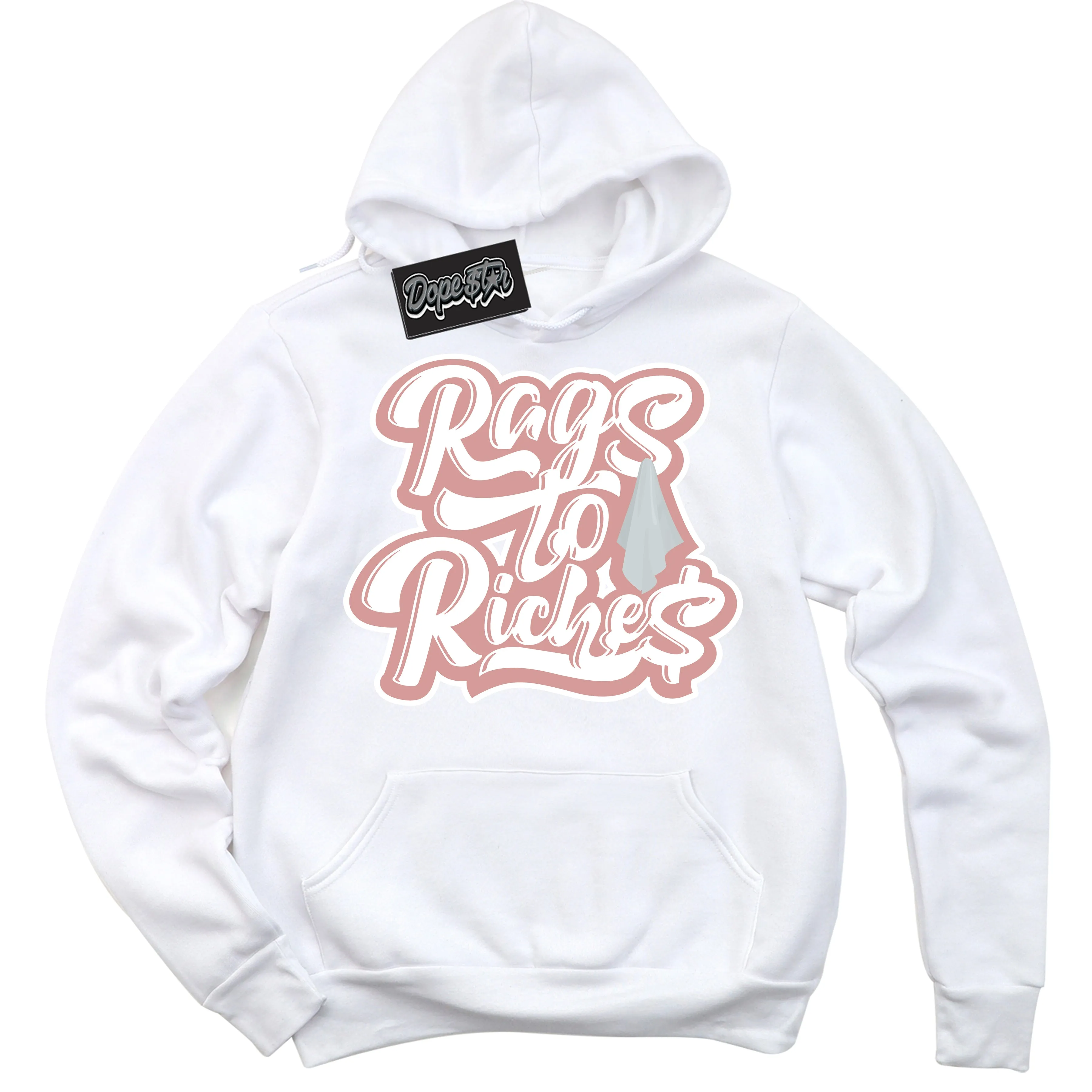 Legend Pink 1s Sneaker Hoodie Rags To Riches Graphic