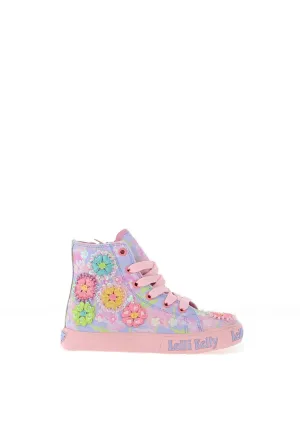 Lelli Kelly Girls Eloise Hi-Top Trainer, Lilac