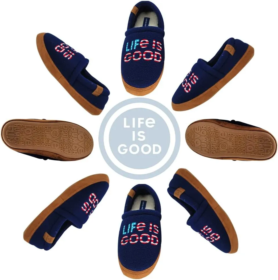 Life is Good Women's Moccasin Slippers - Suede & Fleece Closed Back Slip-Ons - Plush & Fluffy Slippers with Rubber Soles for Indoor & Outdoor Use Stylish & Comfortable Available in Different Designs