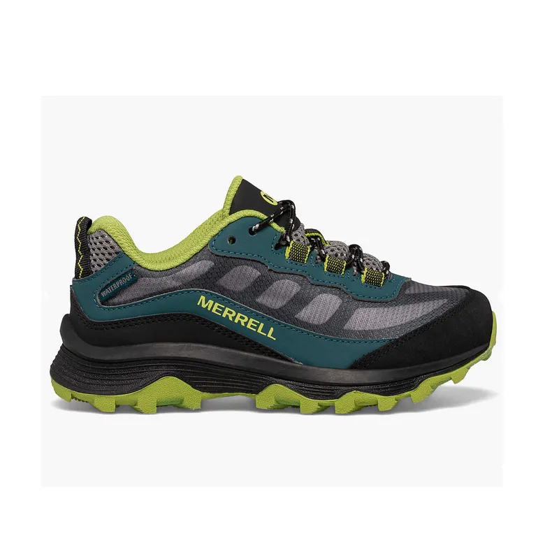 Little Kid's Moab Speed Low Waterproof Deep Green/Black