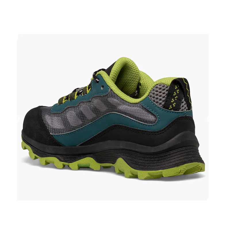 Little Kid's Moab Speed Low Waterproof Deep Green/Black
