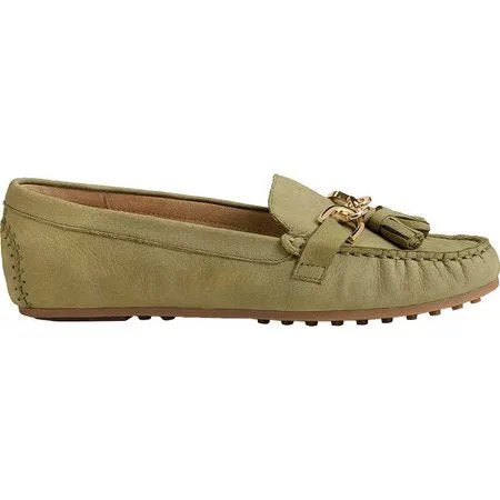 Loafer Soft Nubuck Drive Outstanding Mid Green Certified Mocassin Aerosoles Flat Women's
