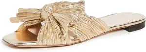 Loeffler Randall Women's Daphne Pleated Bow Slides