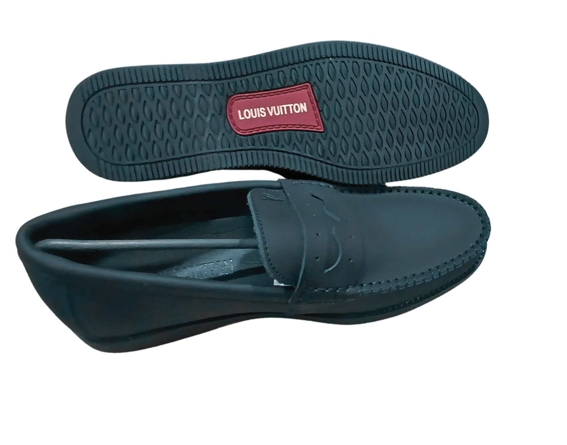 Louis Vuitton Leather Moccasins Black