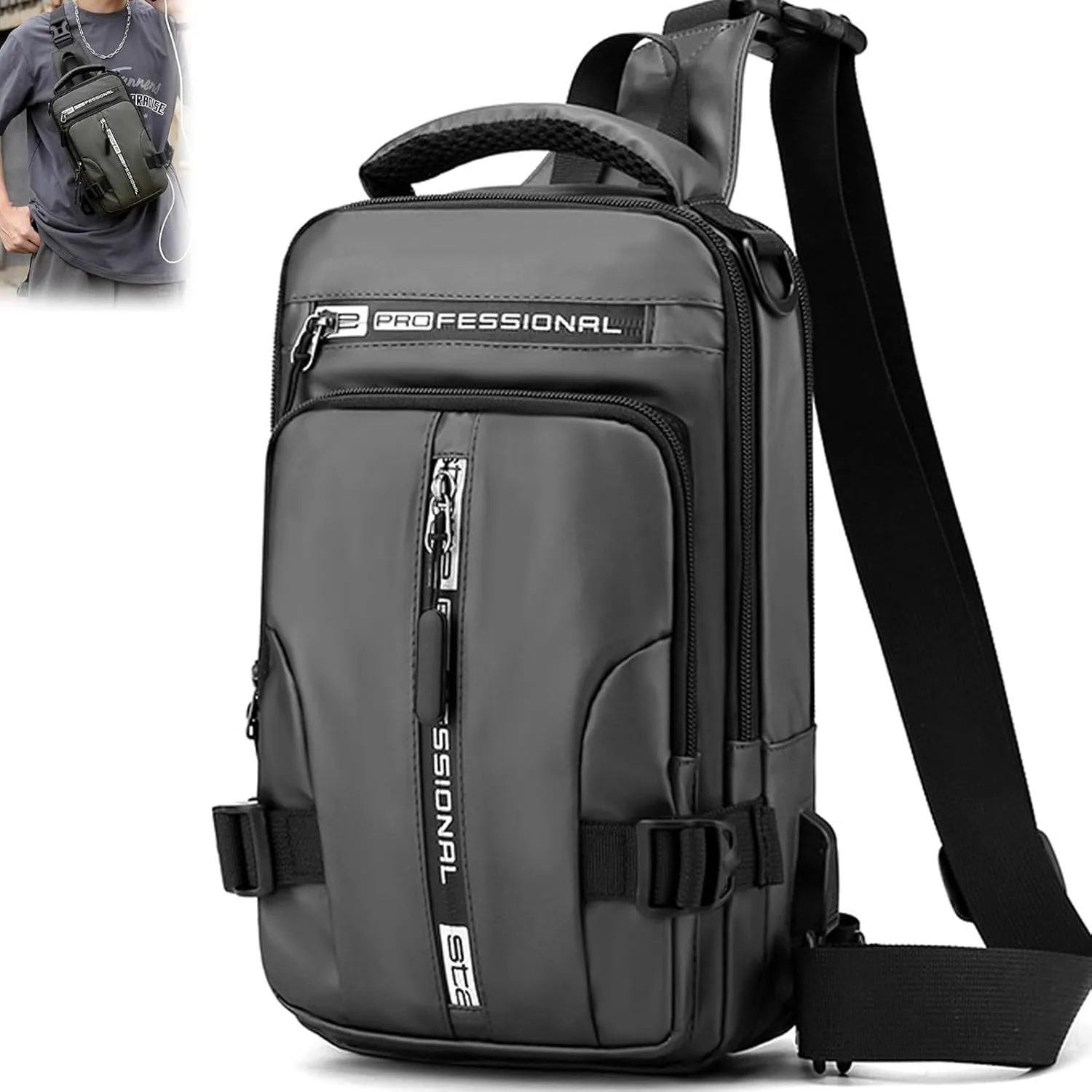 Luckyabow Waterproof Crossbody Bag, Luckyabow Waterproof Walking Bag, Suitable for Hiker