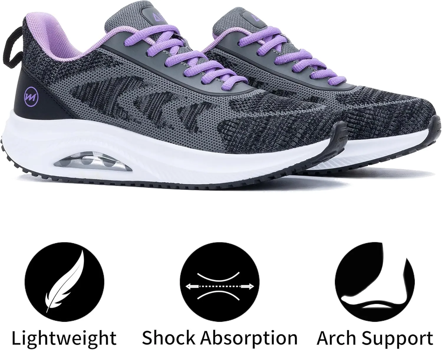 MAFEKE Womens Walking Shoes with Arch Support, Air Tennis Orthotic Fashion Sneakers for Plantar Fasciitis Pain Relief Size 5.5-11