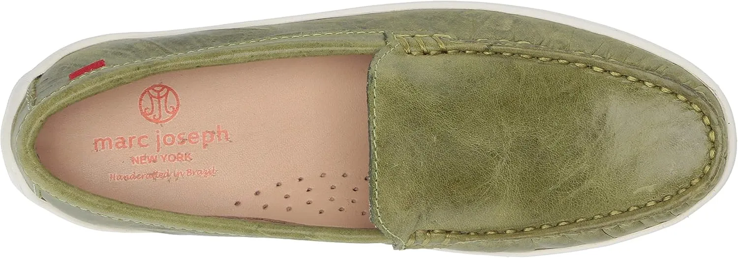 MARC JOSEPH NEW YORK Kids' Leather Boys/Girls Casual Comfort Slip on Moccasin Venetian Loafer Driving Style