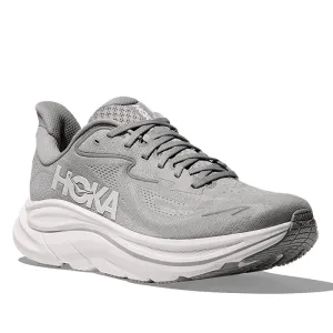 Mens Hoka Clifton 10 Extra Wide in Stellar Grey/Stardust
