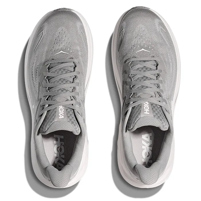 Mens Hoka Clifton 10 Extra Wide in Stellar Grey/Stardust