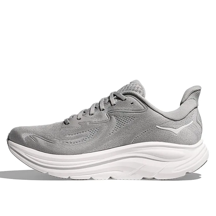 Mens Hoka Clifton 10 Extra Wide in Stellar Grey/Stardust