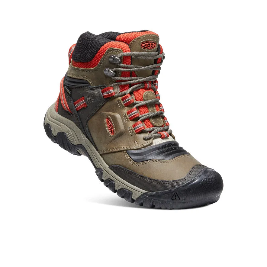 Men's Ridge Flex Waterproof Boot - Dark Olive/Ketchup