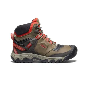 Men's Ridge Flex Waterproof Boot - Dark Olive/Ketchup
