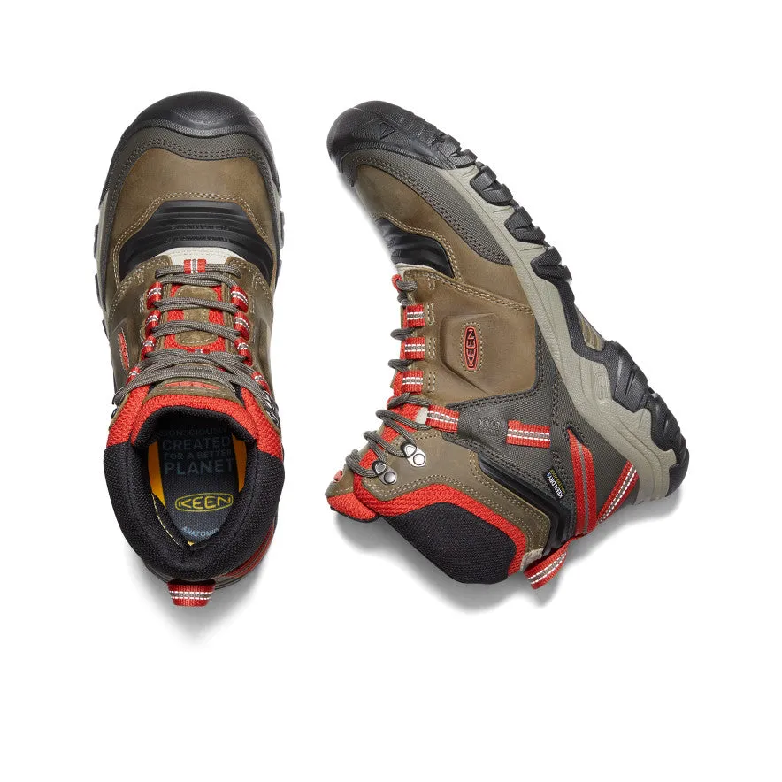 Men's Ridge Flex Waterproof Boot - Dark Olive/Ketchup