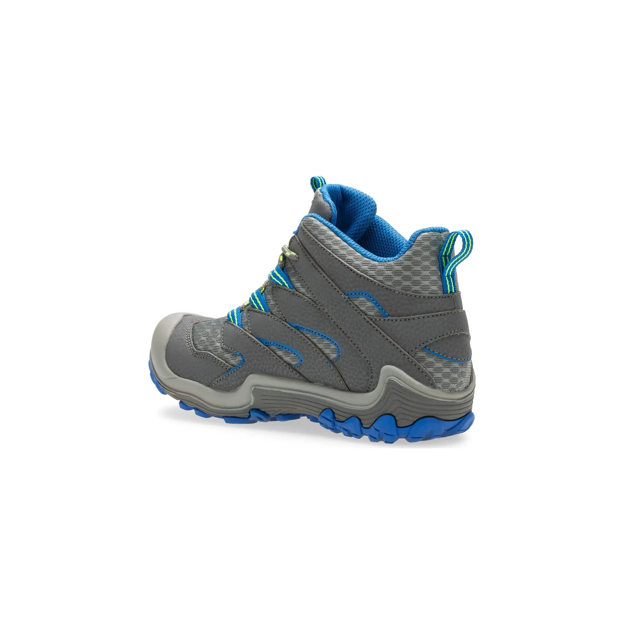 Merrell Chameleon 7 Access MID WTRPF Hiking Boot, Grey/Blue, 4 US Unisex Big Kid