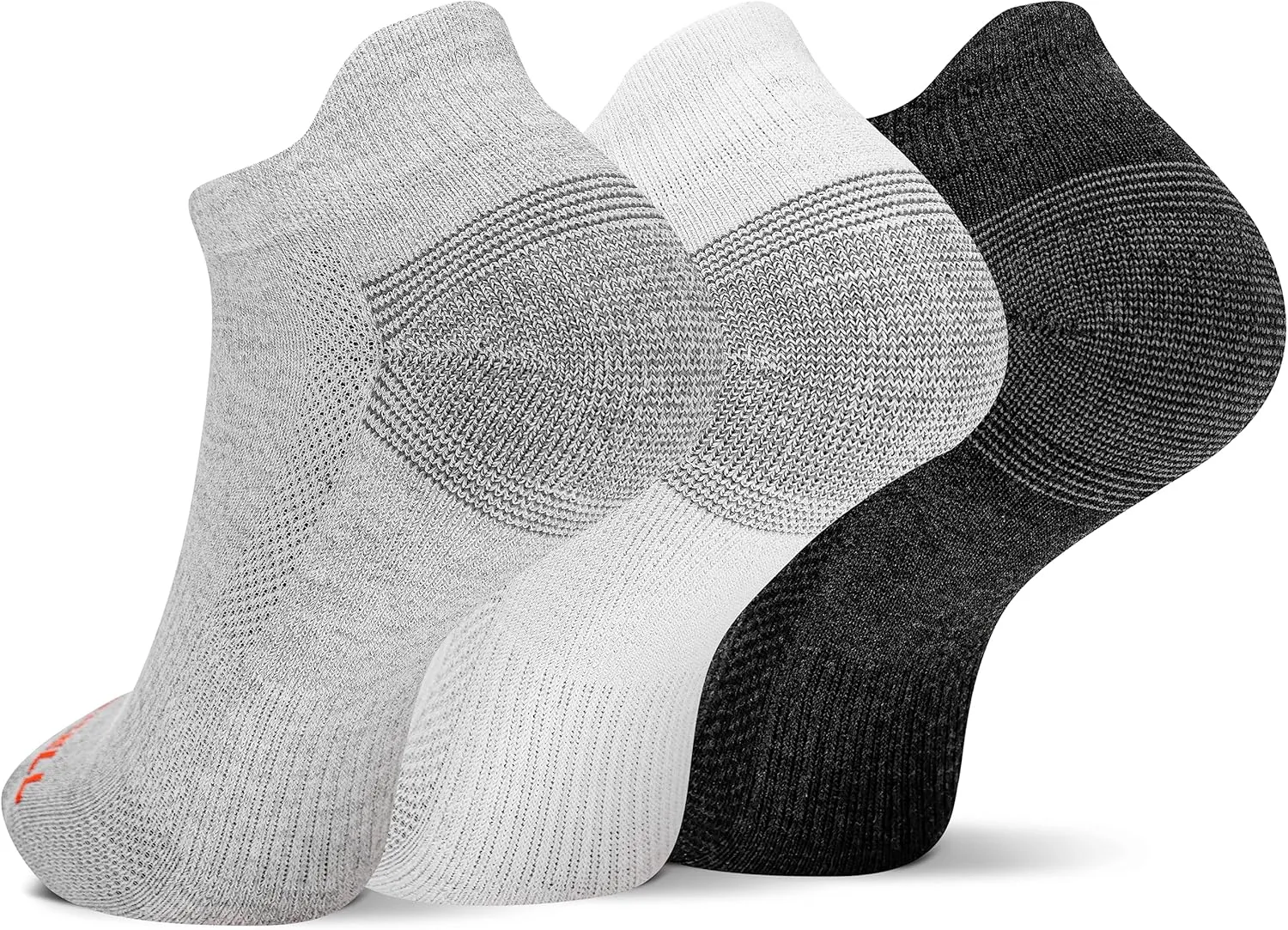 Merrell Unisex-Adult Recycled Everyday Half Cushion Low Cut Tab Socks - 3 Pairs - Breathable Hiking