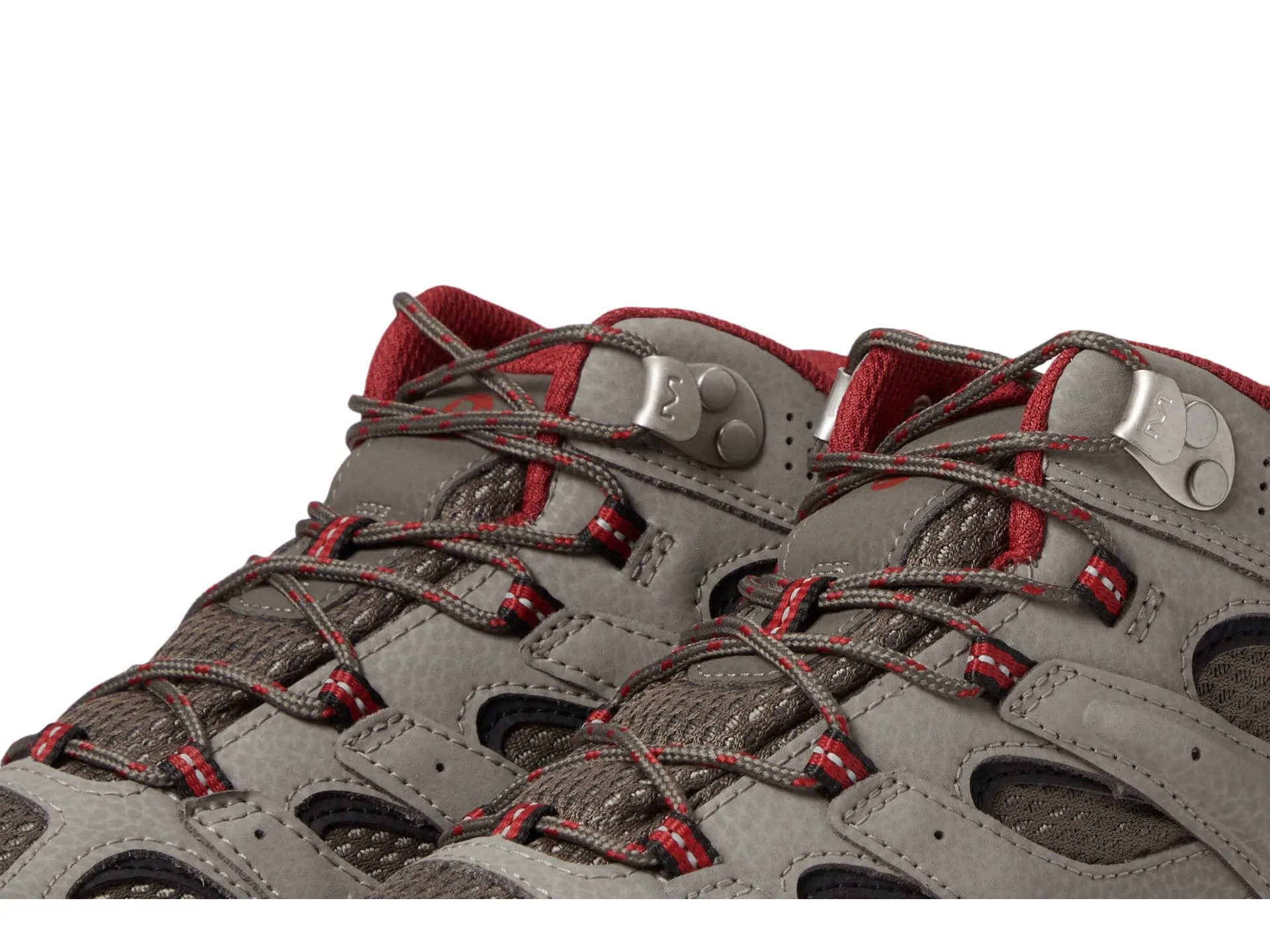 Merrell Unisex-Child Moab 3 Mid Waterproof Hiking Shoe 10.5 Big Kid Boulder/Red