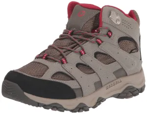 Merrell Unisex-Child Moab 3 Mid Waterproof Hiking Shoe 10.5 Big Kid Boulder/Red
