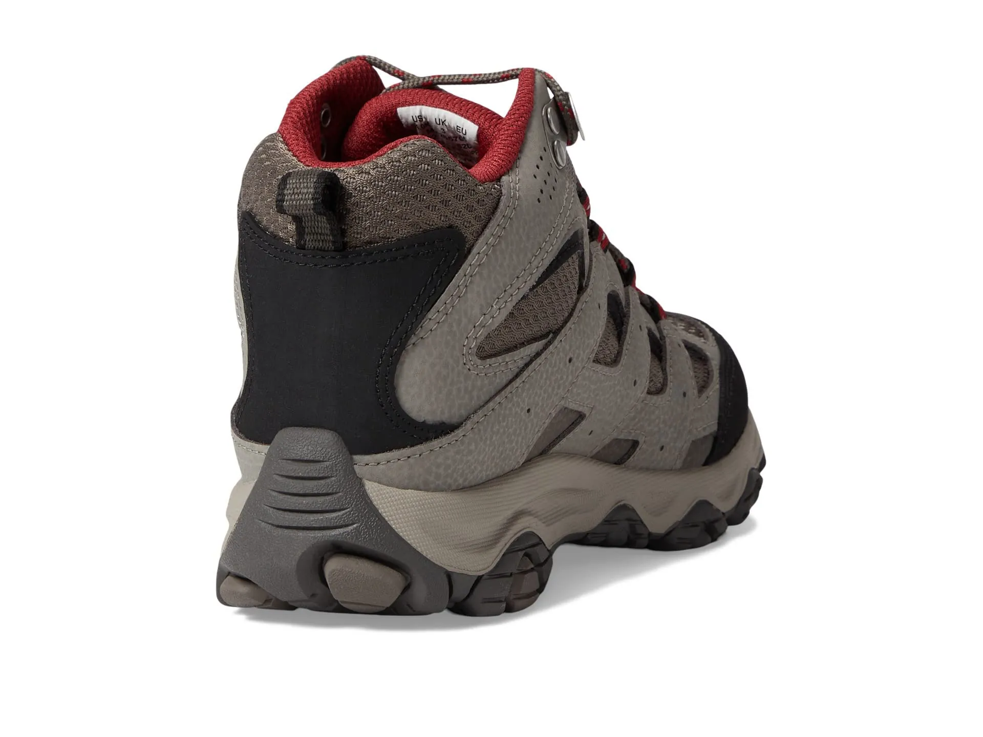Merrell Unisex-Child Moab 3 Mid Waterproof Hiking Shoe 10.5 Big Kid Boulder/Red