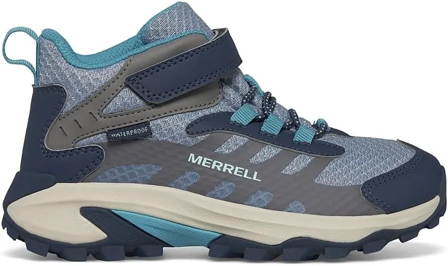 Merrell Unisex-Child Moab Speed 2 Mid Alternative Closure Waterproof Hiking Boot
