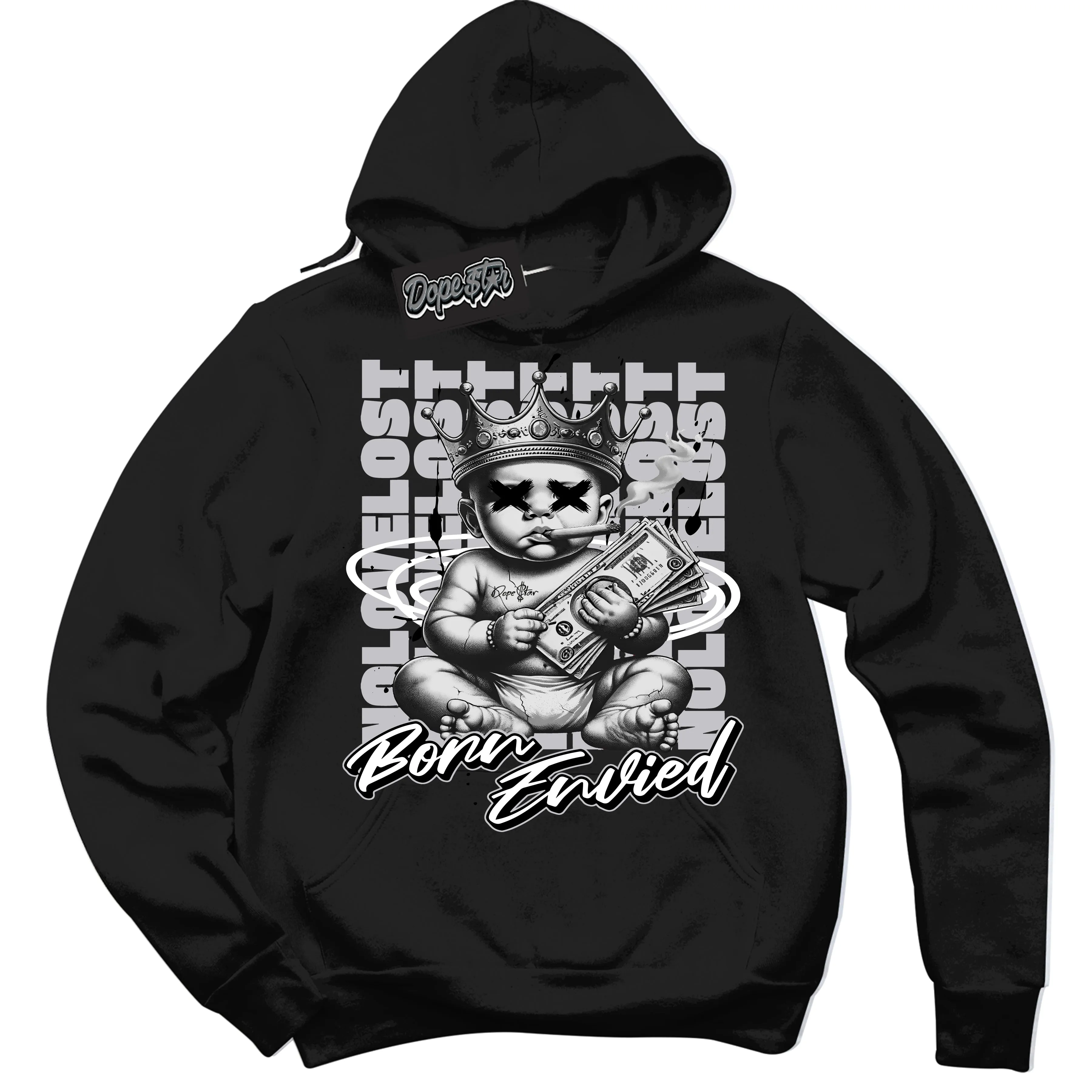 Metallic Black 85' 1s Sneaker Hoodie Born Envied Graphic