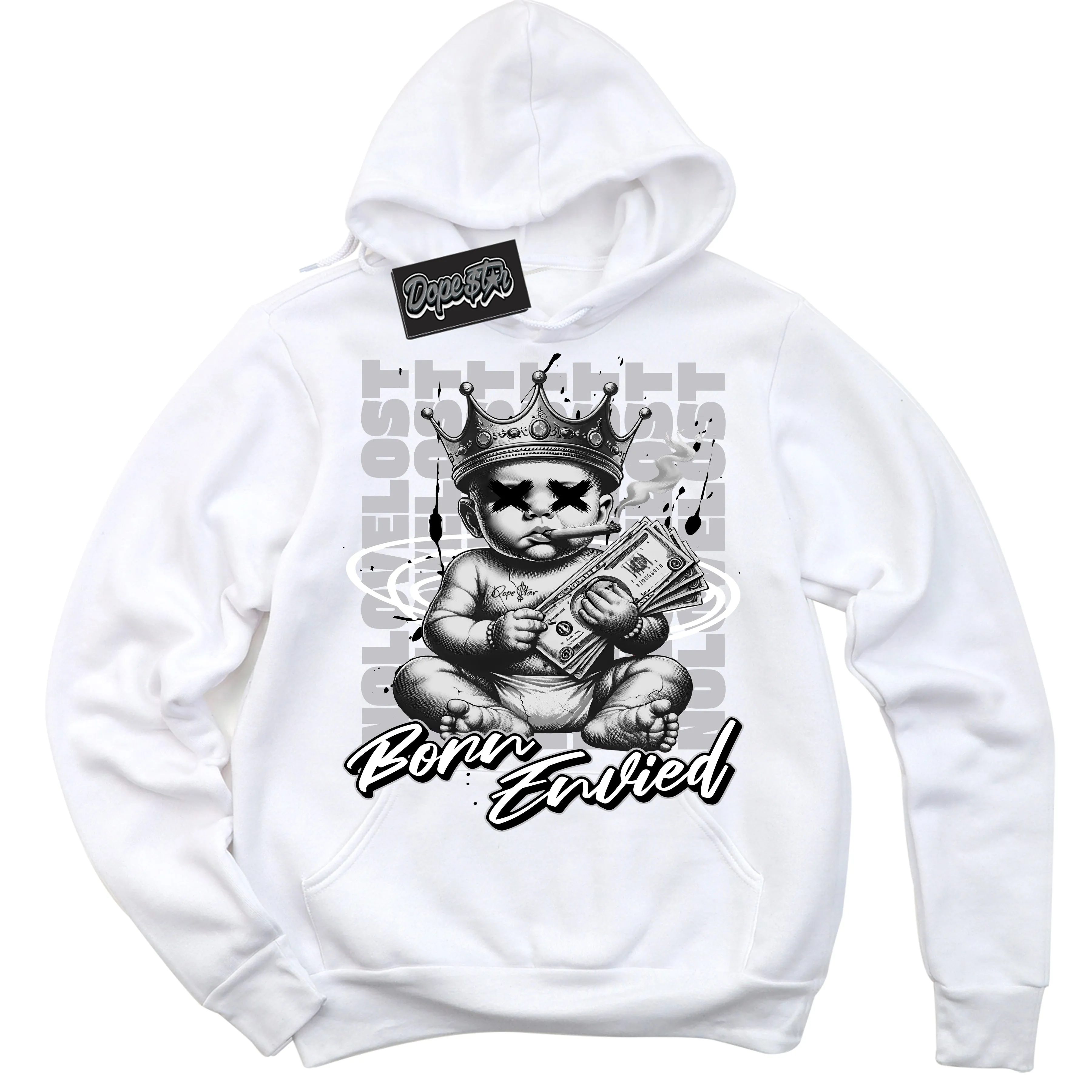 Metallic Black 85' 1s Sneaker Hoodie Born Envied Graphic