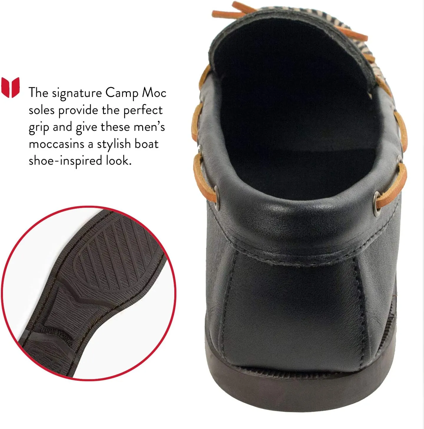 Minnetonka Men's Classic Camp Moccasin
