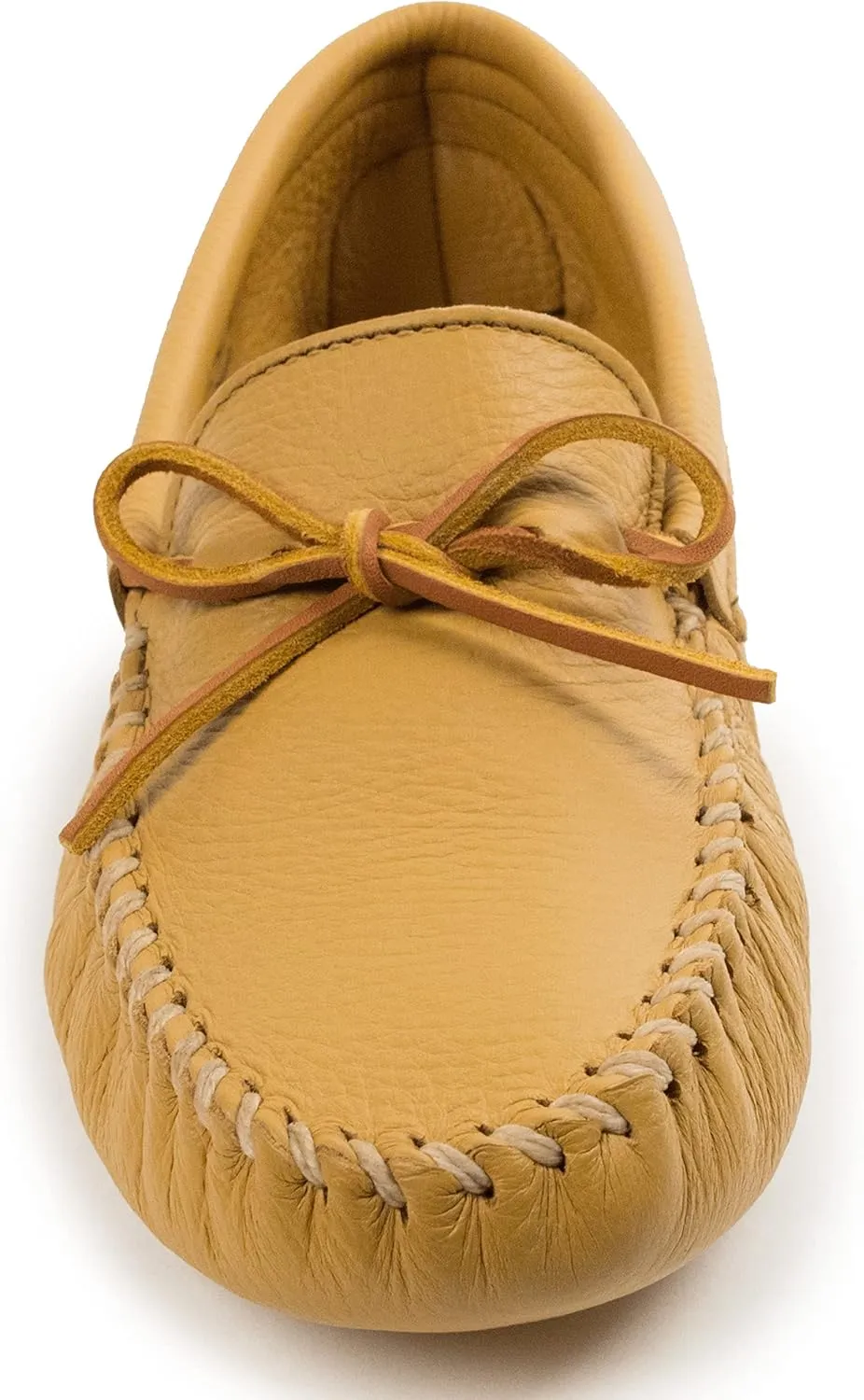 Minnetonka Men's Double Deerskin Soft Leather Sole Moccasin