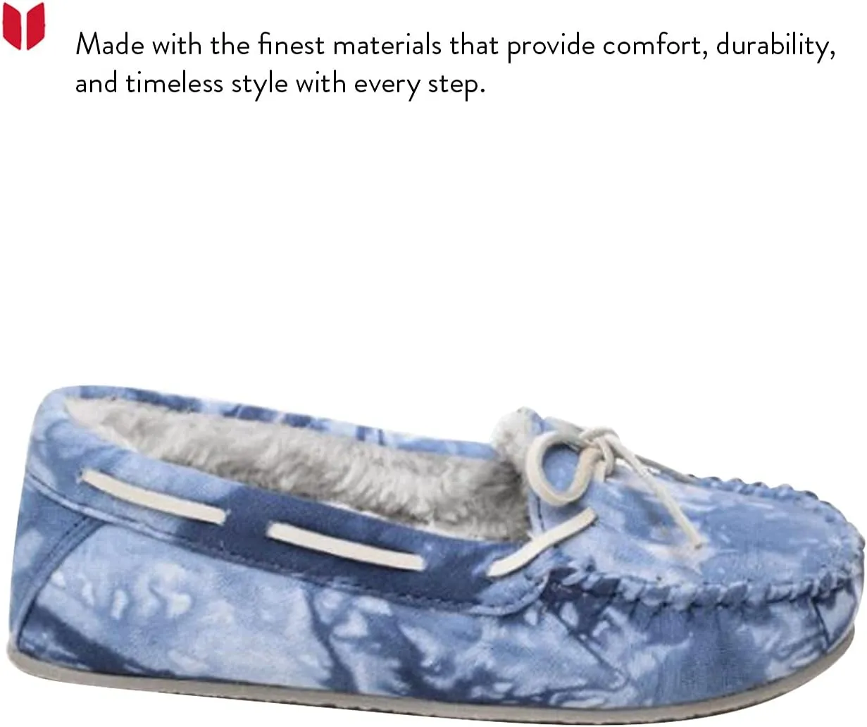 Minnetonka Tie-Dye Carrie Moccasins Slippers for Women