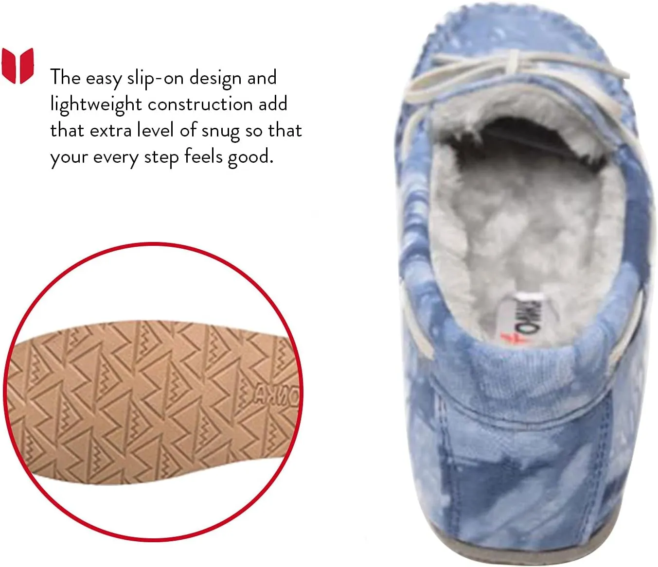 Minnetonka Tie-Dye Carrie Moccasins Slippers for Women