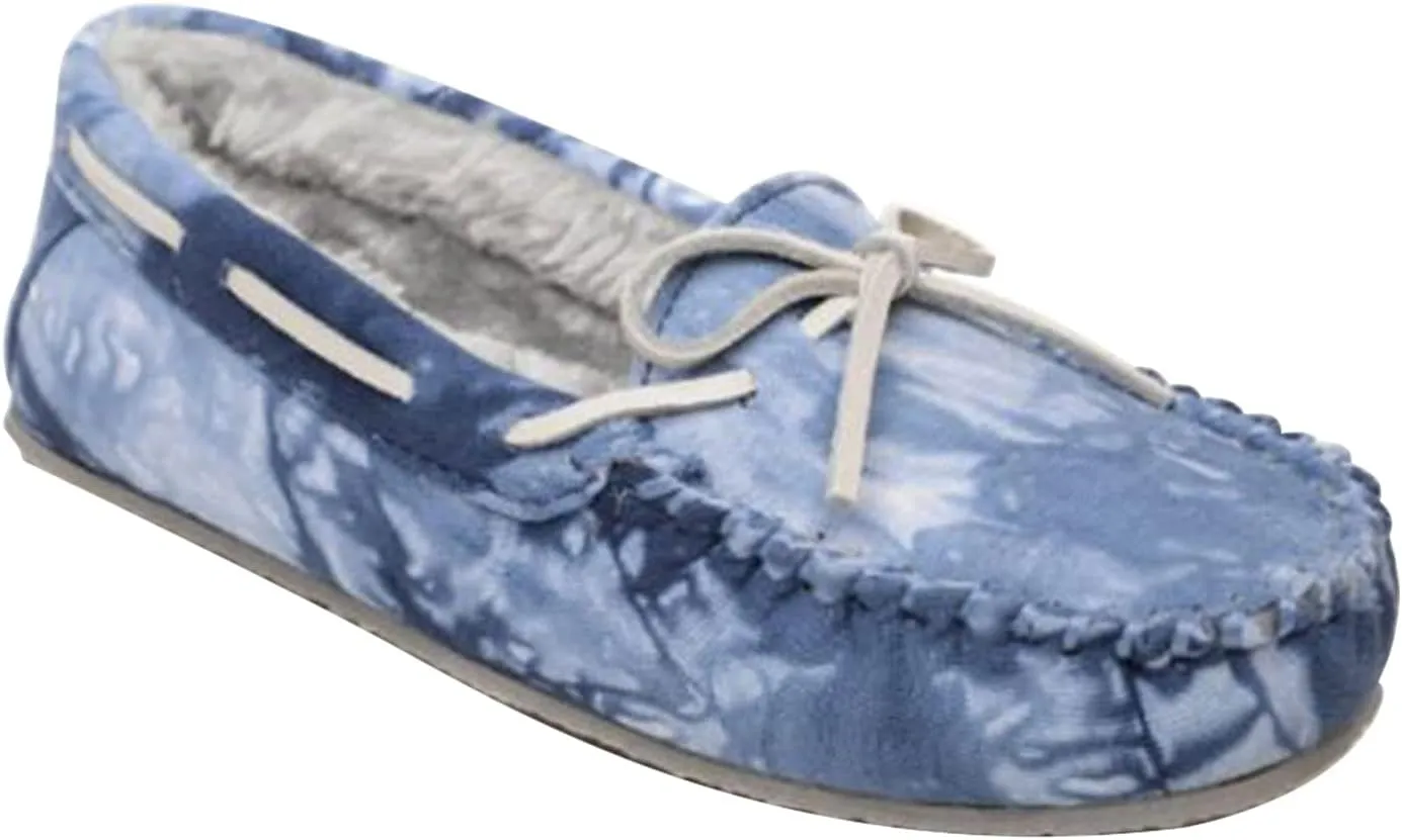 Minnetonka Tie-Dye Carrie Moccasins Slippers for Women
