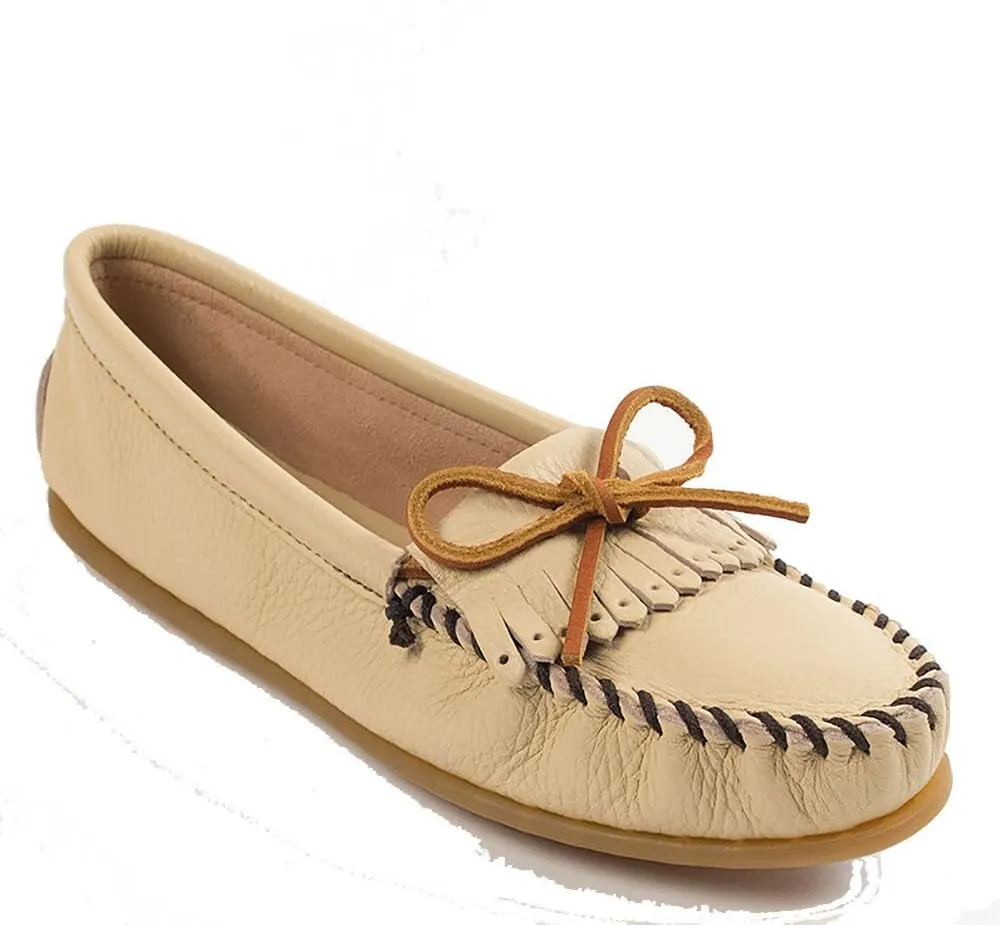 Minnetonka Women's Deerskin Soft-T Moccasin