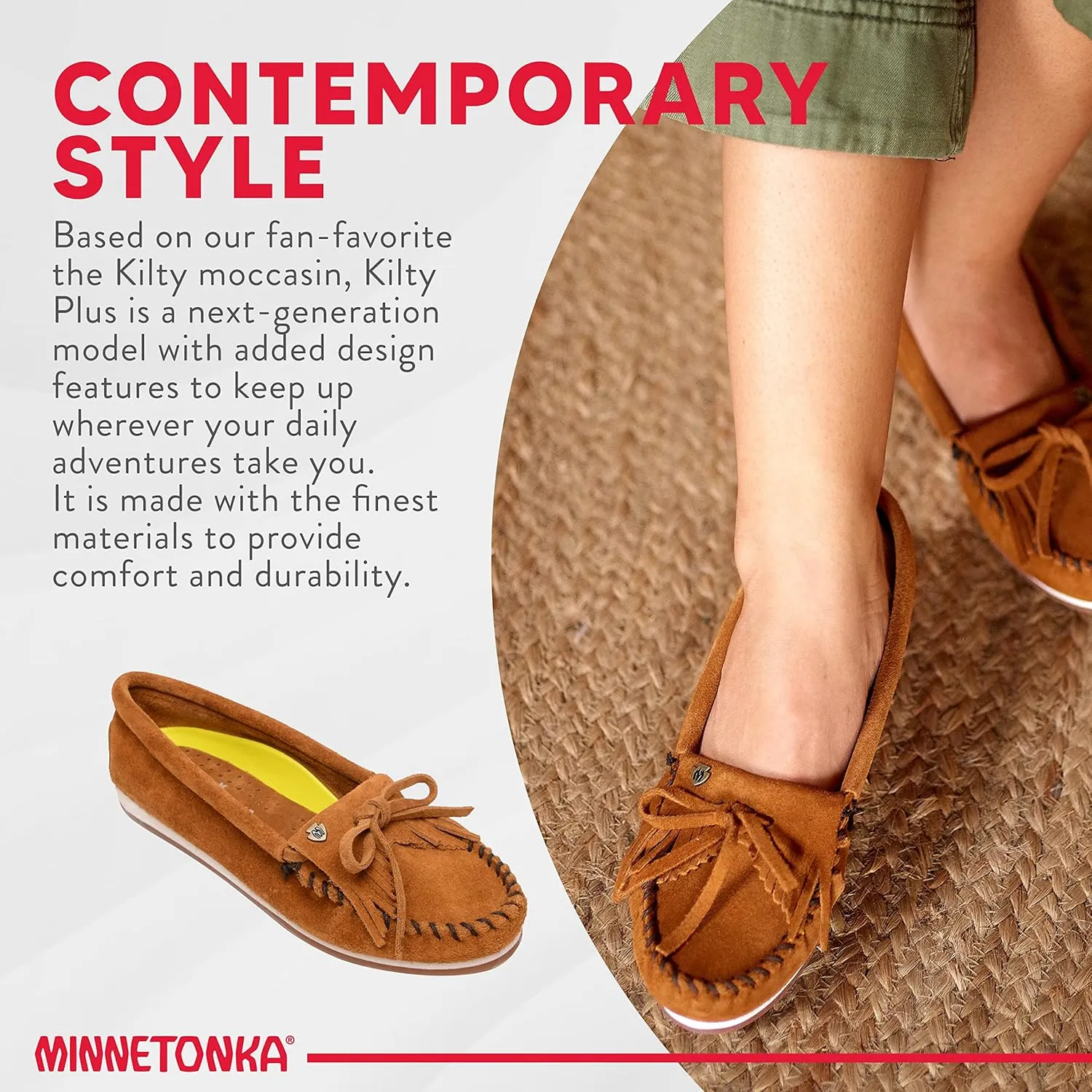 Minnetonka Women's Kilty Plus Moccasin