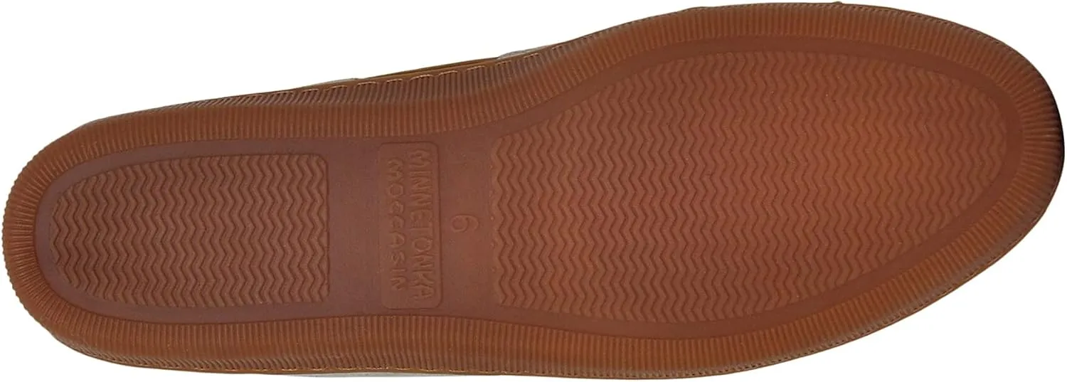 Minnetonka Womens Pile Lined Hardsole Moccasin Slipper