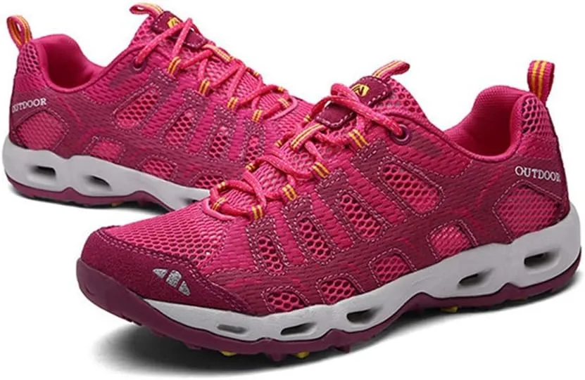 MIOKE Women's Lightweight Mesh Hiking Shoes Outdoor Running Trail Hiker Non-Slip Climbing Backpacking Shoes
