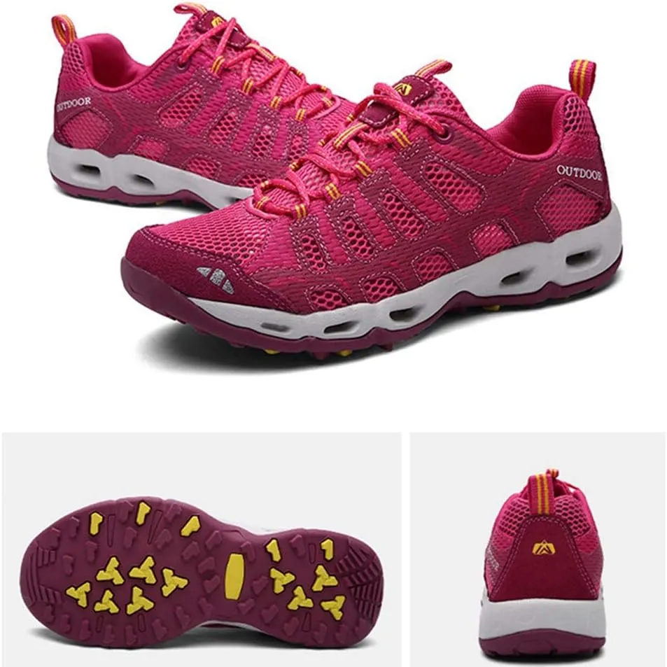 MIOKE Women's Lightweight Mesh Hiking Shoes Outdoor Running Trail Hiker Non-Slip Climbing Backpacking Shoes
