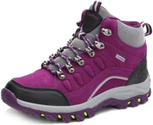 MIOKE Women's Waterproof Hiking Shoes Outdoor Running Hiker Non-Slip Casual Trail Climbing Backpacking Shoes