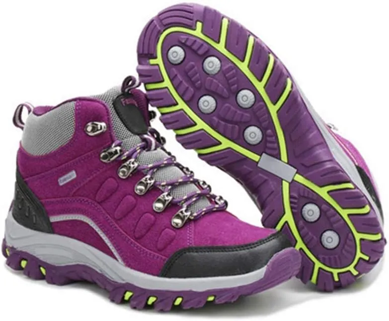 MIOKE Women's Waterproof Hiking Shoes Outdoor Running Hiker Non-Slip Casual Trail Climbing Backpacking Shoes