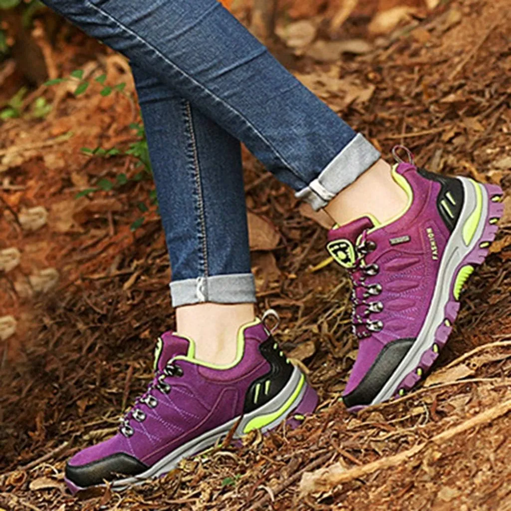MIOKE Women's Waterproof Hiking Shoes Outdoor Running Trail Hiker Non-Slip Casual Climbing Backpacking Shoe