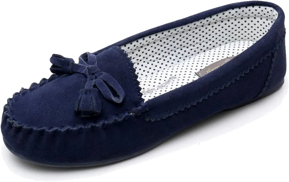 Moccasin Slippers for Women Flat Casual Comfortable Loafer Shoes Womens Moccasin Slippers Spring Driving Moccasins Shoes