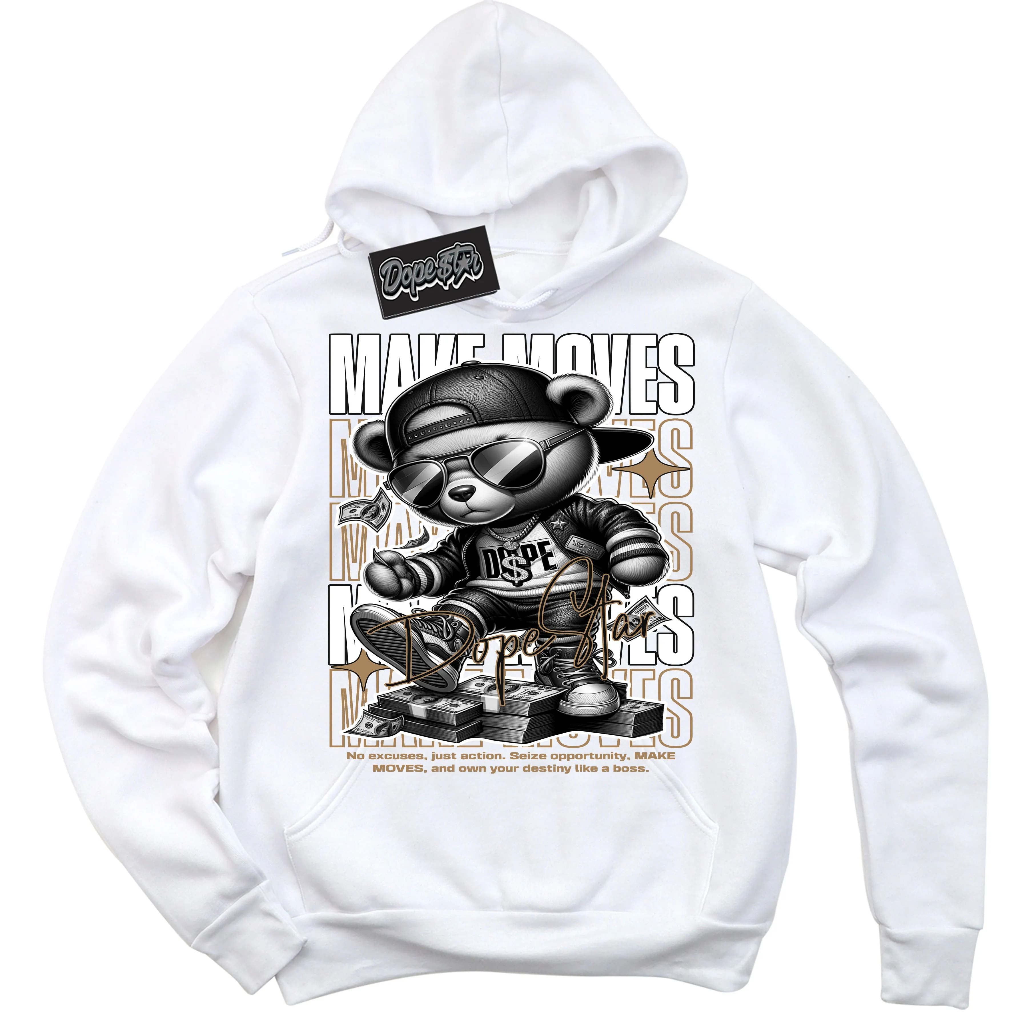 Mocha Palomino 1s Sneaker Hoodie Make Moves Graphic