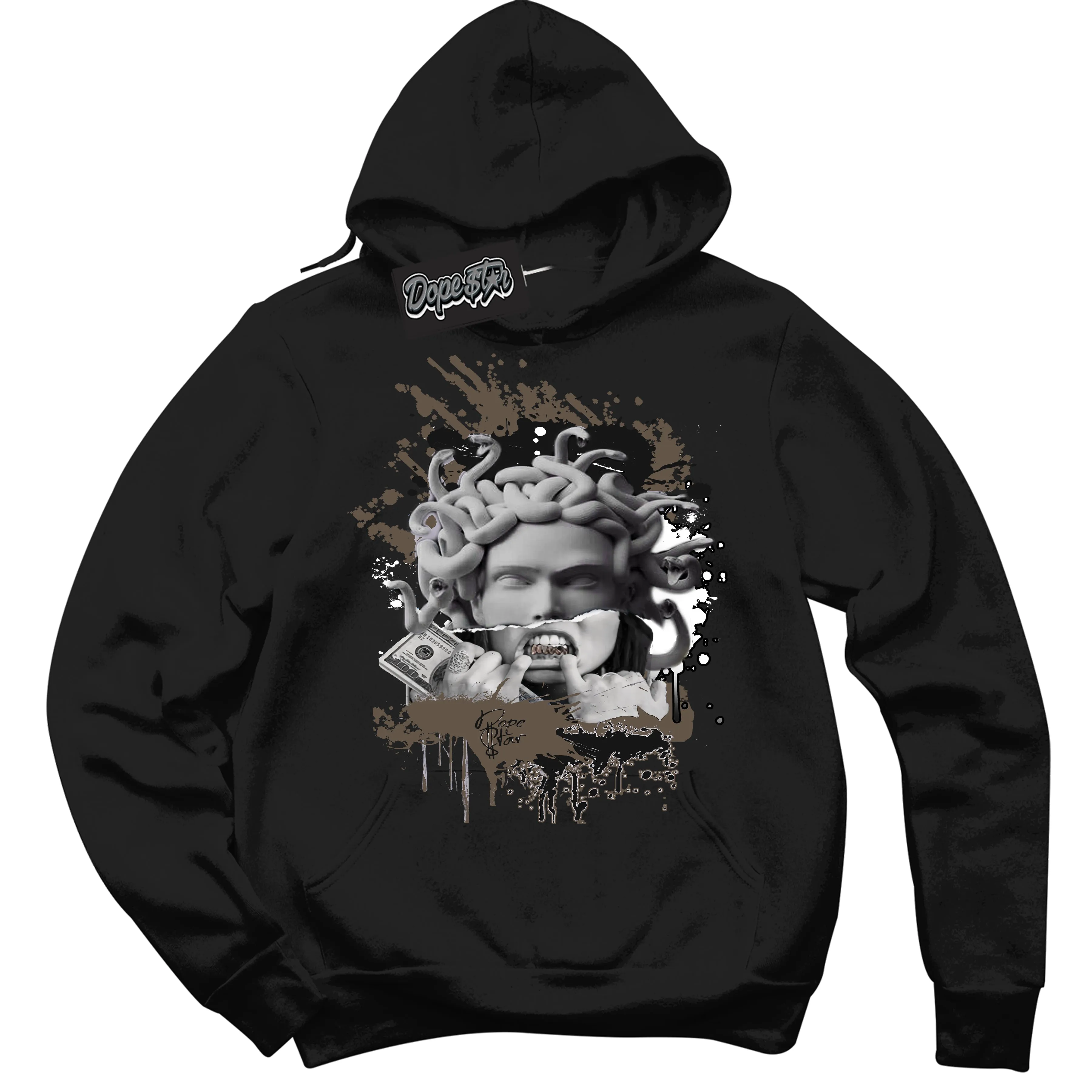 Mocha Palomino 1s Sneaker Hoodie Medusa Graphic