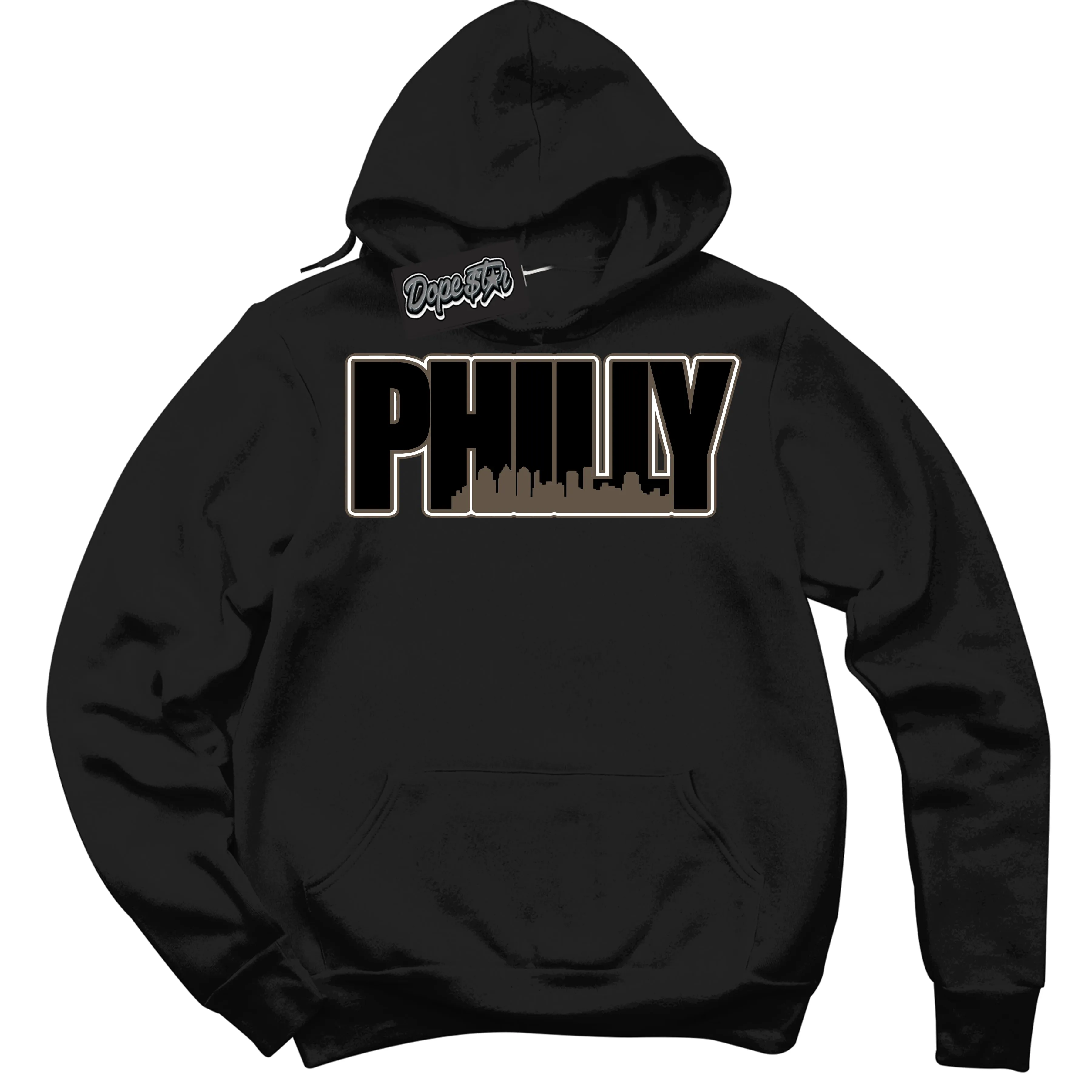 Mocha Palomino 1s Sneaker Hoodie Philly Graphic