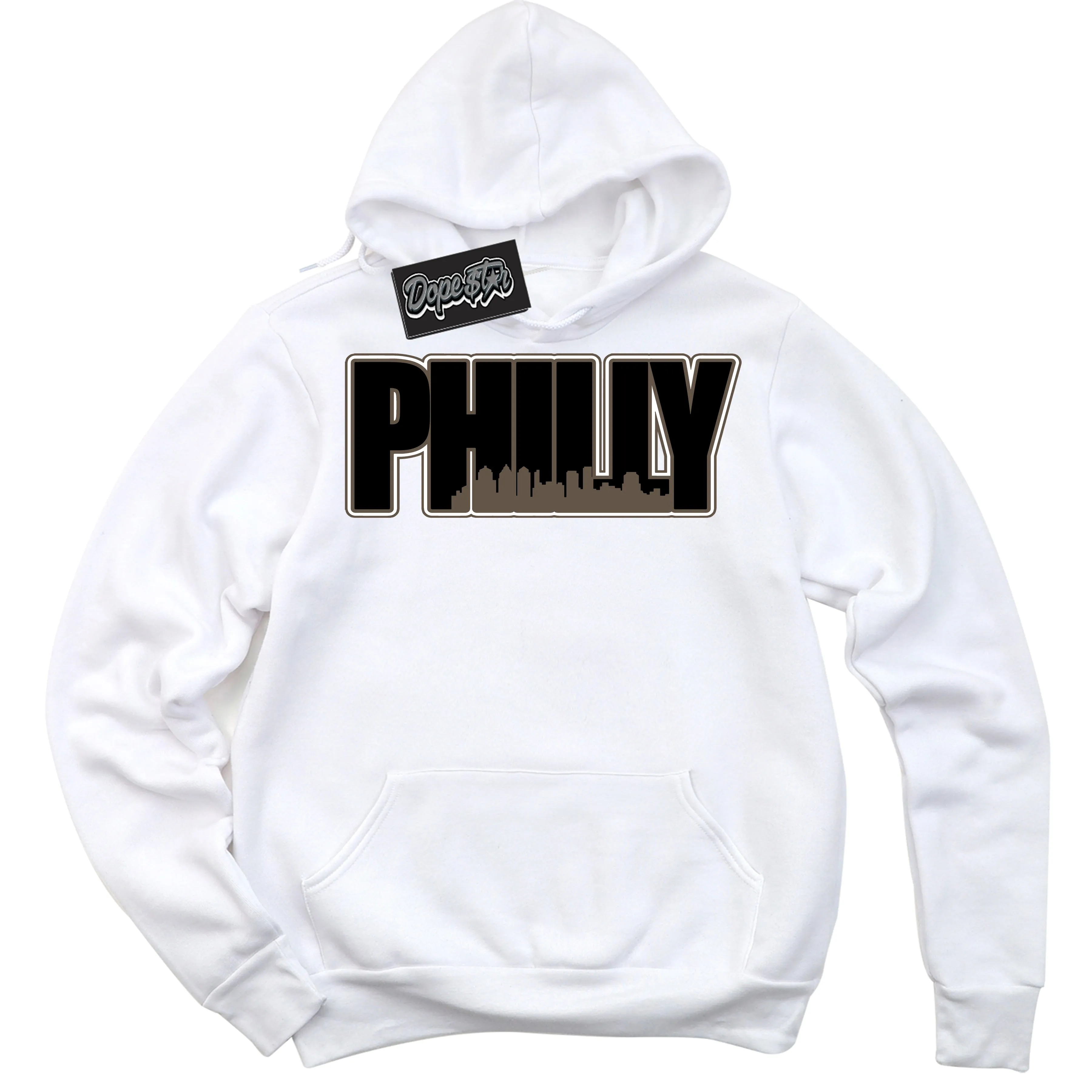 Mocha Palomino 1s Sneaker Hoodie Philly Graphic
