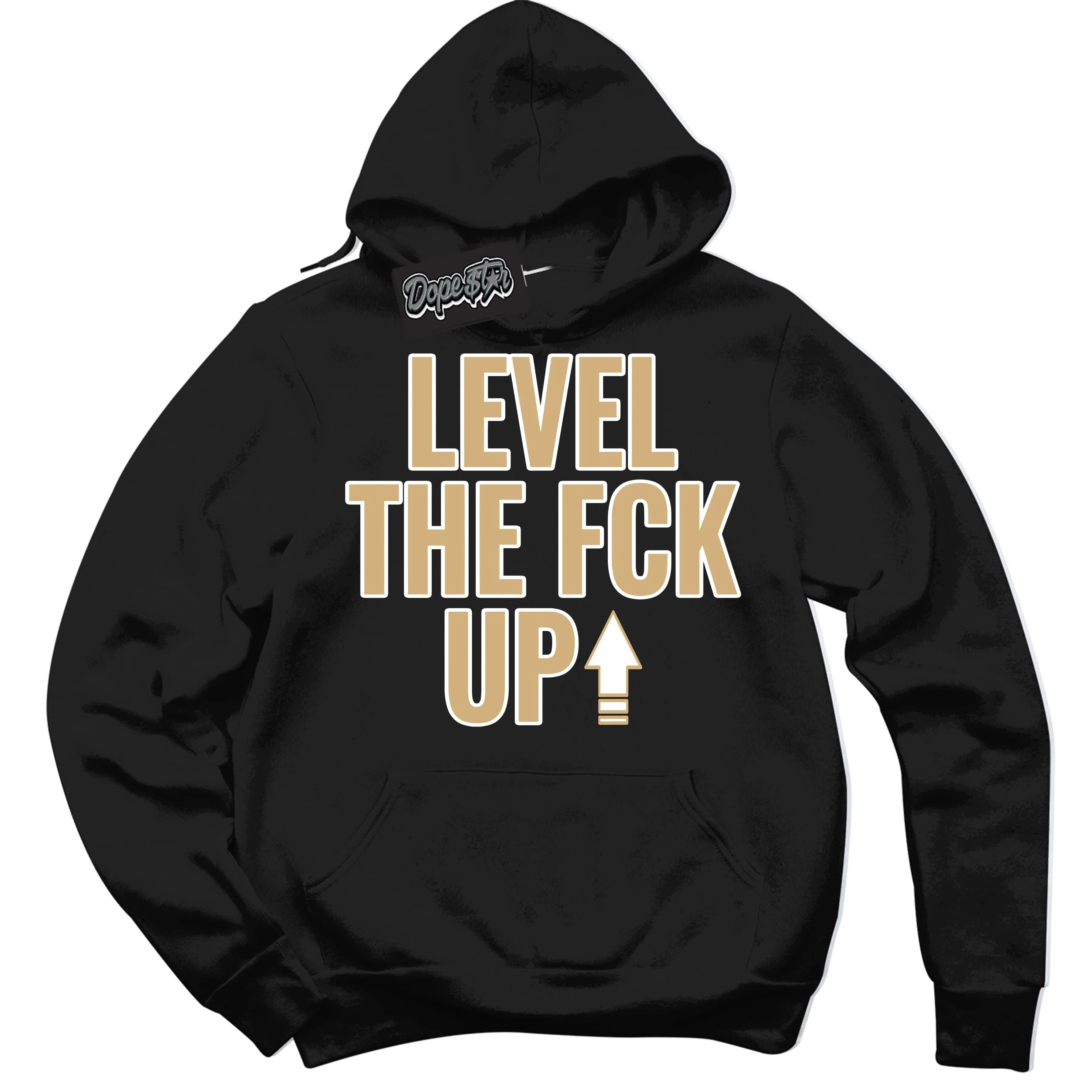 MVP White Metallic Gold Sneaker Hoodie Level The Fck Up Graphic