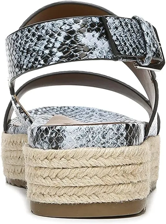 Naturalizer Women's Jute Patience Round Toe Platform Slingback Sandal