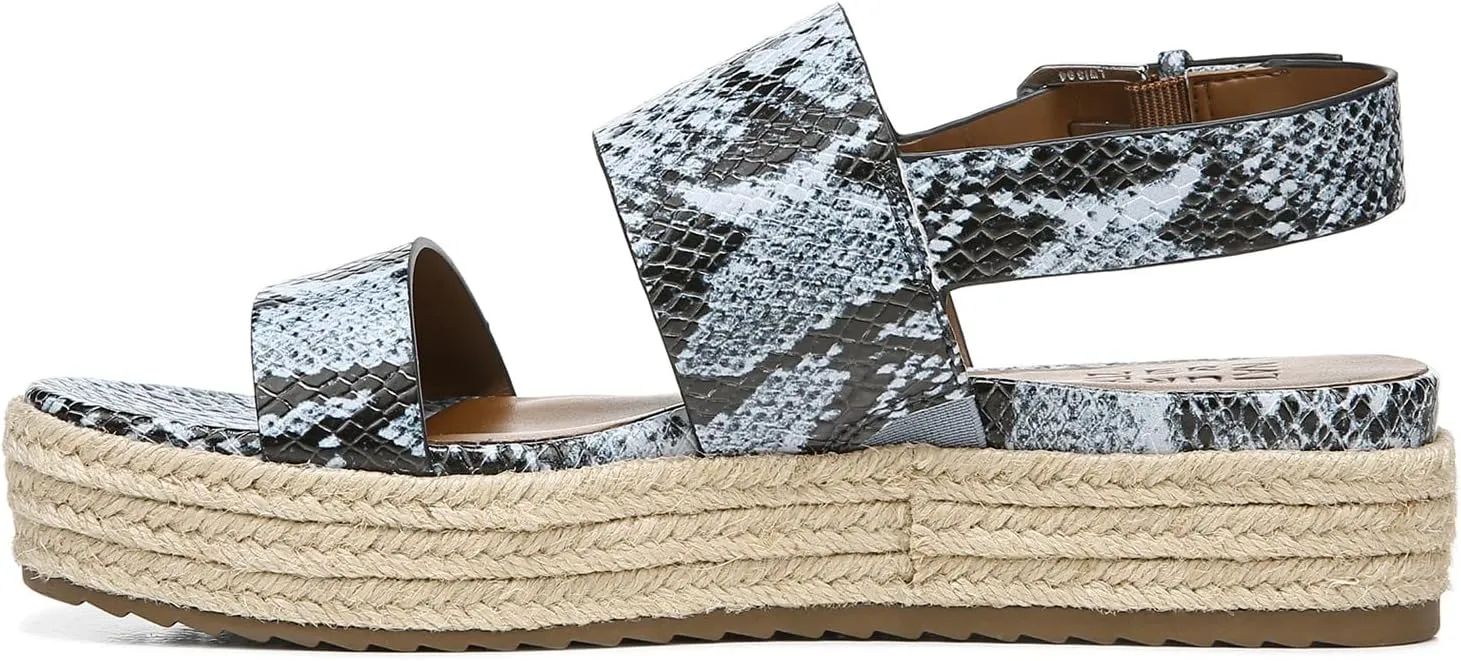 Naturalizer Women's Jute Patience Round Toe Platform Slingback Sandal