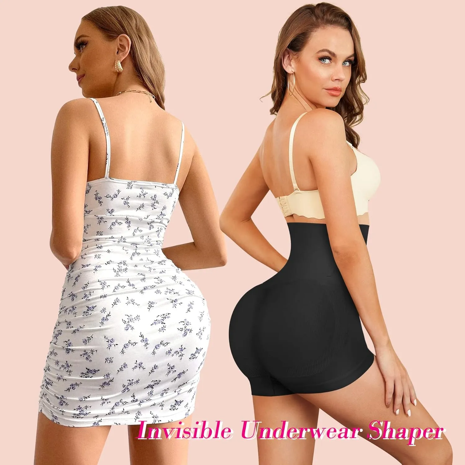 Nebility Butt Lifter Padded Shapewear High Waist Hip Enhancer Pads Shorts Women Seamless Underwear Tummy Control Panty